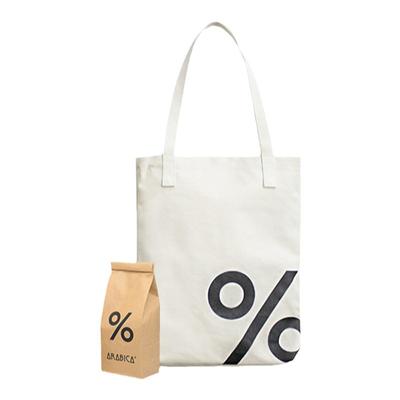 % Arabica阿拉比卡加厚米色单肩通勤帆布