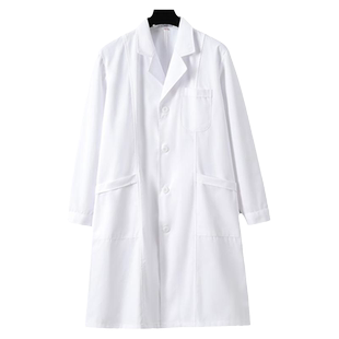 南丁格尔白大褂男短袖医生服女长袖医院工作服实验服长款定制logo