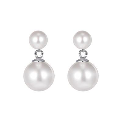 999纯银流苏珍珠耳钉轻奢高级感
