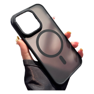 适用苹果17promax手机壳iPhone17磁吸Magsafe充电Air新款16pro磨砂13男士15pro高级14防指纹11全包12pm保护套