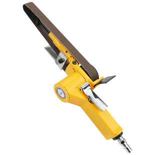 台湾百马1寸2寸气动环带砂纸机打磨机砂带机修边机抛光手磨砂光机