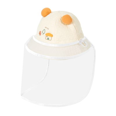 婴儿防护面罩帽子秋冬宝宝防飞沫