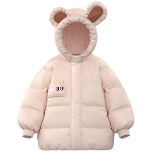 【三防】papa爬爬冬季儿童羽绒服男女童加厚锁温保暖羽绒短款外套