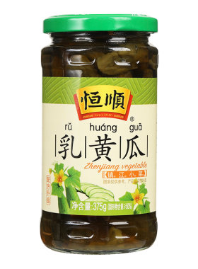 恒顺瓶装脆甜即食腌制泡菜乳黄瓜