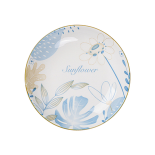 盘子碗家用2025新款餐具菜盘子碗套装水果大盘子创意陶瓷深餐盘