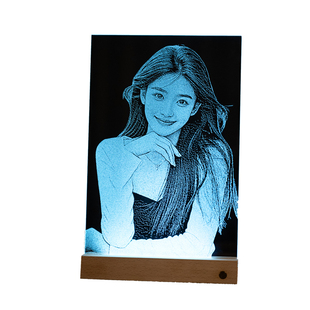 锤子玻璃画定制做人像照片送朋友情侣老婆结婚纪念生日情人节礼物