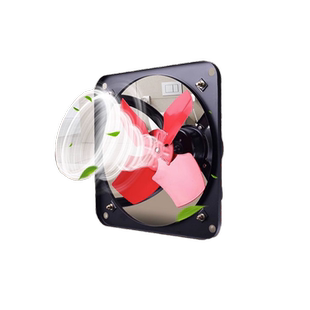 强力厨房排风扇窗台排油烟机全铁换气扇金属抽风10-12-14-16寸