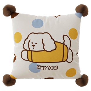 卡通中古风抱枕套靠枕客厅沙发大靠垫床上车用腰靠枕睡觉长条抱枕