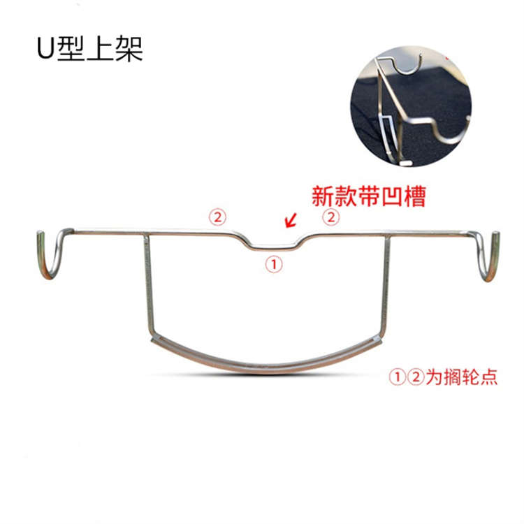 轻型便携式大夹距水滴轮筏竿支架筏钓不锈钢桥筏筏轮筏杆炮台竿架