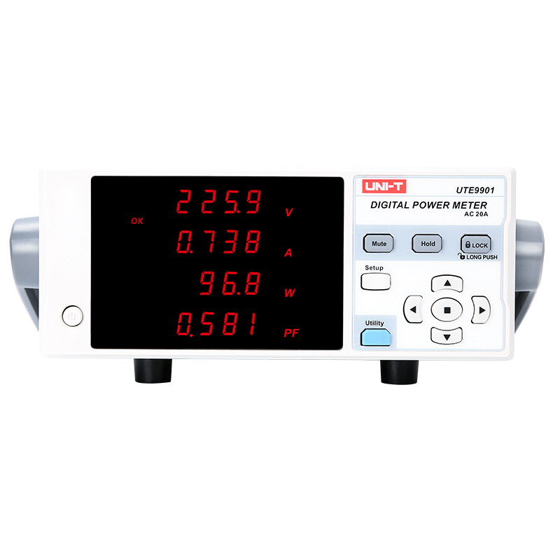 优利德UTE9901智能电参数测量仪电流电压电参数测试仪数字功率计