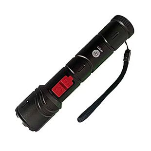 久量铝合金强光充电携带家用18650锂电池超亮调焦应急手电筒包邮