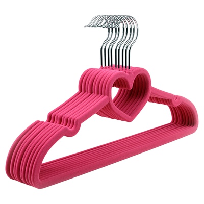 日式心型植绒衣架lo裙汉服衣挂