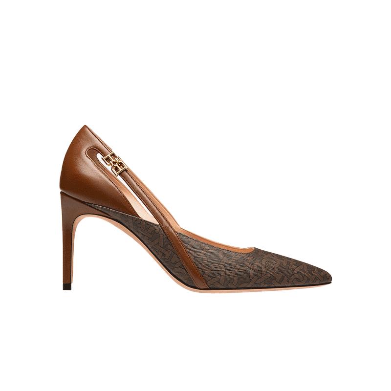 Bally/巴利时尚女士老花中跟鞋