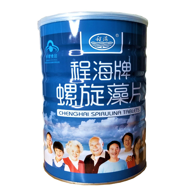 程海螺旋藻片铁桶装0.5G*10000片