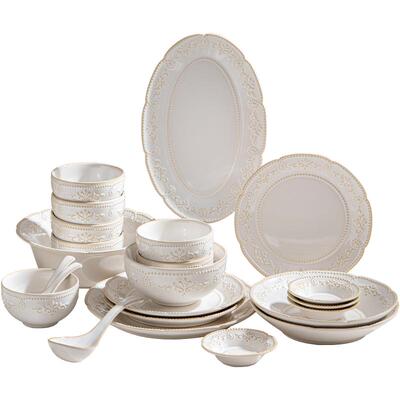 花溪碗碟套装陶瓷法式