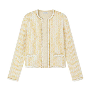 商场同款 CRUSH Collection早秋气质小香风花呢短外套上衣夹克女