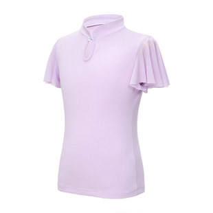 新中式儿童舞蹈上衣短袖夏季芭蕾舞跳舞衣服中国舞古典舞绿色新款