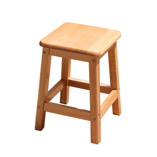 实木高脚凳家用加高凳子方形长条木凳子榉木耐用餐桌凳四方凳高凳