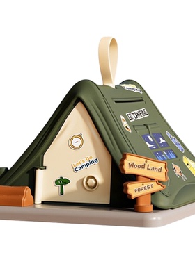 卡通儿童帐篷存钱罐咖啡屋摆件