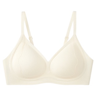 爱美丽夹心软支撑布丁托托聚拢大胸提拉收副乳文胸蕾丝美背内衣女