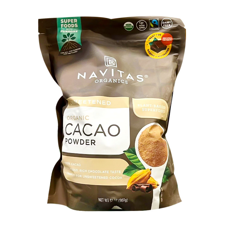 美国Navitas可可粉907g帕梅拉巴西莓粉卡姆果粉姜黄玛卡粉奇亚籽
