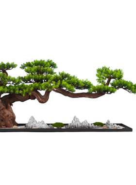 实木树根中式玄关摆件