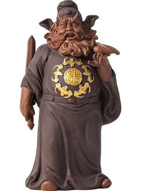 钟馗赐福摆件陶瓷神话人物工