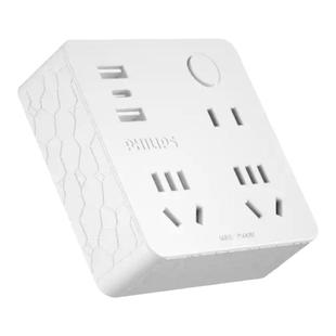 飞利浦扩容转换器一转多孔多用有线插板 桌面智能插座