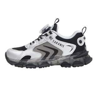 泰兰尼斯儿童闪灯运动鞋春季款男童跑步鞋舒适透气闪灯鞋防滑耐磨