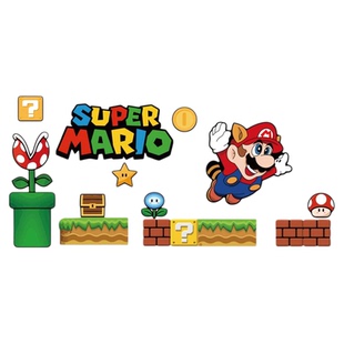 超级玛丽马里奥装饰墙贴电玩游戏城3d立体挂画亚克力生日主题布置