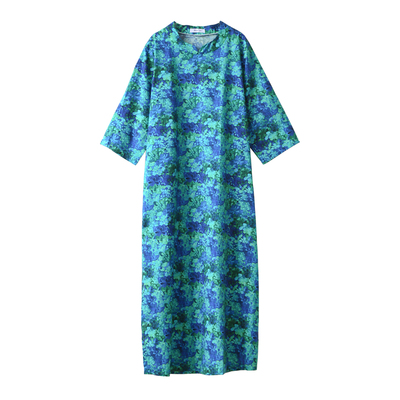 文艺纯棉碎花袍子连衣裙夏