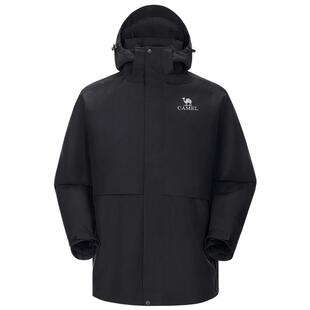 骆驼男装内胆抓绒冲锋衣三合一夹克外套男女新款防水户外防风登山