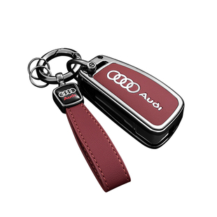 适用奥迪q3车钥匙套a3/q2l/a1保护壳老款折叠a6/q5/q7高档tt包扣