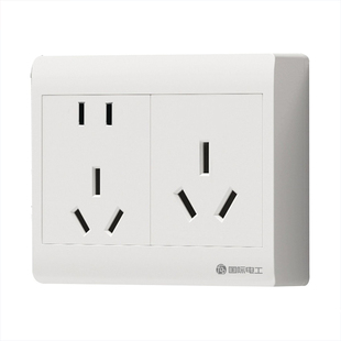 明装五孔10A+16A插座热水器空调专用一体式明盒三孔大功率双16A插