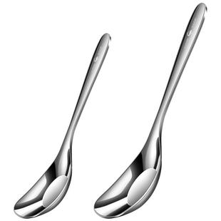 三四钢®316不锈钢小勺子儿童饭勺汤勺宝宝家用餐勺叉元宝勺子