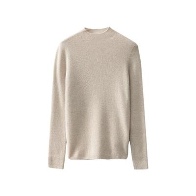 一线成衣半高领山羊绒衫纯色内搭