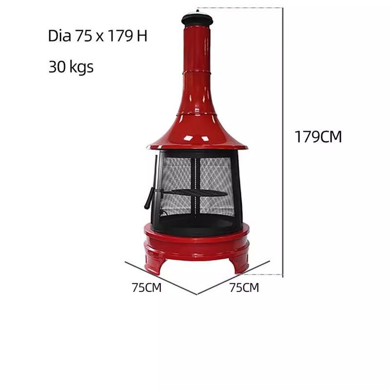 户外工匠取暖篝火烤火炉庭院家用复古烧烤炉花园木柴木炭民宿烤鱼