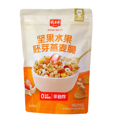 精力沛谷物燕麦脆坚果酸奶水果烘焙燕麦片即食早餐饱腹非油炸338g