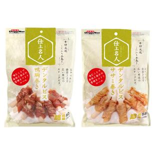 日本多格漫名仕系列狗狗零食磨牙饼干鸡肉卷鸭肉卷甘薯绕肉大包装