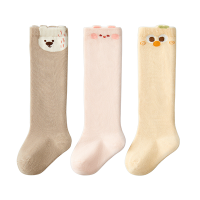 纯棉10A级抗菌宝宝过膝袜四季