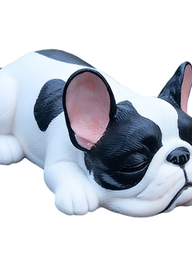 法国斗牛犬法斗树脂模型摆件小狗