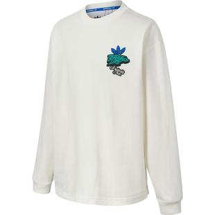 滔搏adidas阿迪达斯三叶草男子印花圆领运动休闲长袖T恤JL7500