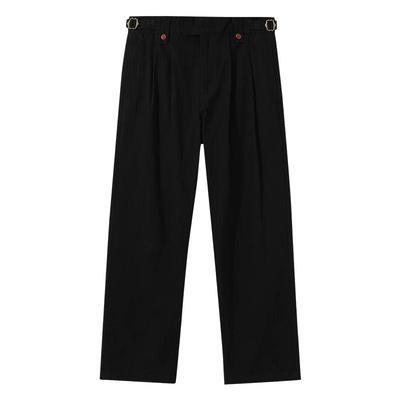 男女黑色休闲西装裤高腰直筒裤子