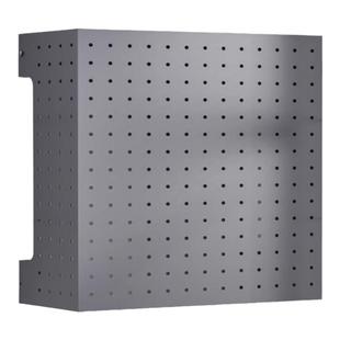 燃气热水器遮挡罩不锈钢置物架管道遮丑装饰洞洞板厨房天然气挡板