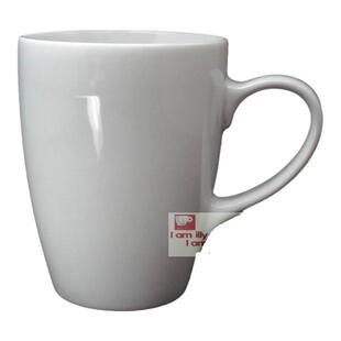 外贸高品质素白拿铁咖啡杯纯色Latte马克杯与同款裕行小猫咖啡杯