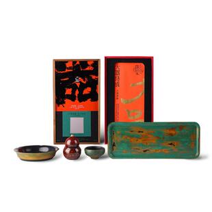 大器 | 原创壶承+葫芦罐+茶盘+茶杯「中国漆器茶具礼盒」
