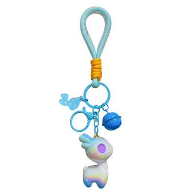 2024年新款炫彩一鹿有你汽车钥匙扣男书包挂件一路平安钥匙链女款