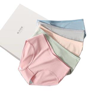 夏季女士纯棉内裤柔软舒适亲肤透气不勒不卡裆女三角裤
