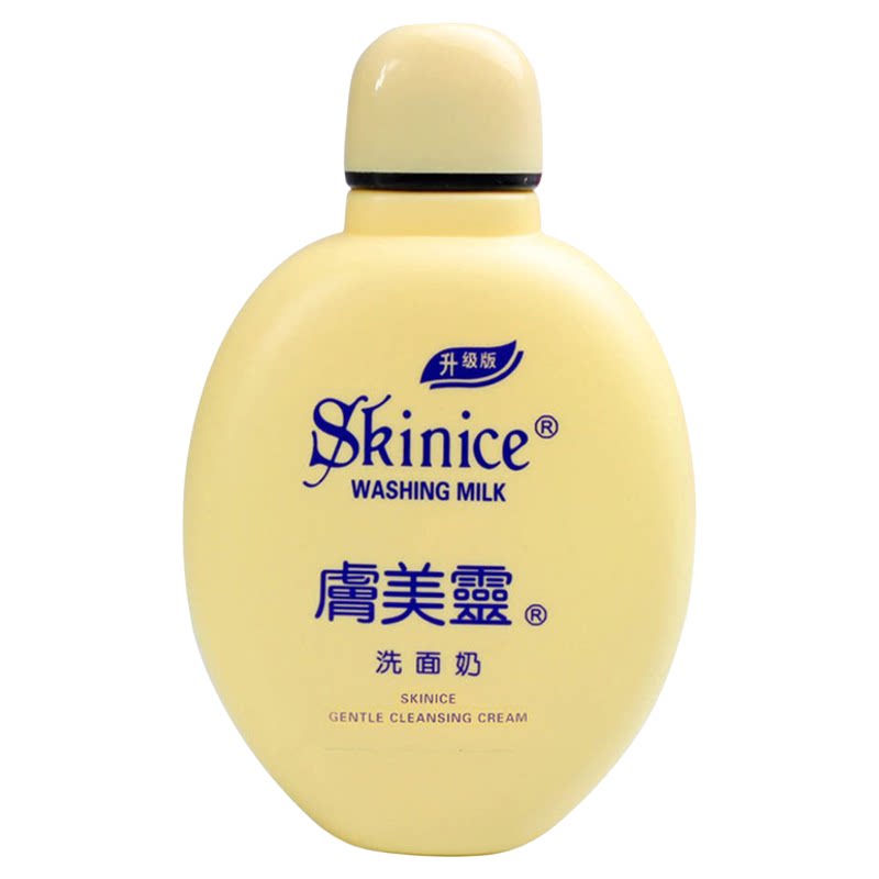 肤美灵黄胖子洗面奶无泡乳液质地