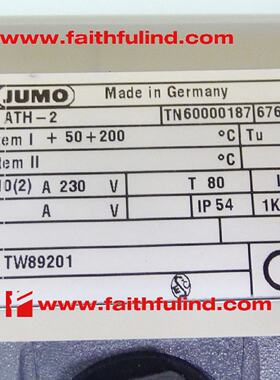 议价JUMO 60000187 久茂温度传感器 ATH-2 603021/02 200度